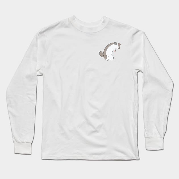 Silly Long Cat Long Sleeve T-Shirt by znckwei